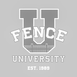 FENCE U UNIVERSITY EST. 1989 logo