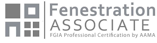 FENESTRATION ASSOCIATE FGIA PROFESSIONAL CERTIFICATION BY AAMA logo