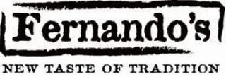 FERNANDO'S NEW TASTE OF TRADITION logo