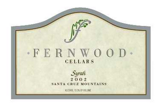 FERNWOOD CELLARS SYRAH 2002 SANTA CRUZ MOUNTAINS ALCOHOL 13.3% BY VOLUME logo