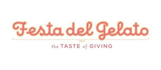 FESTA DEL GELATO THE TASTE OF GIVING logo