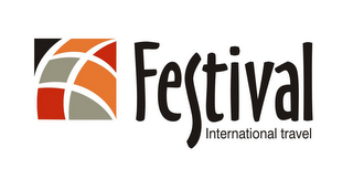 FESTIVAL INTERNATIONAL TRAVEL logo