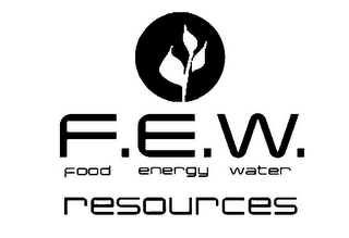 F.E.W. FOOD ENERGY WATER RESOURCES logo