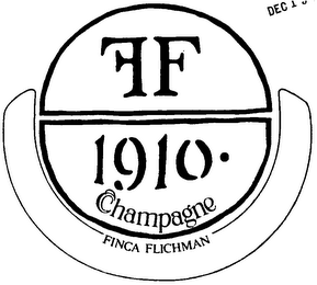 FF 1910. CHAMPAGNE FINCA FLICHMAN logo