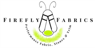 FF FIREFLY FABRICS PERFORMANCE FABRIC, STONES & TRIM logo