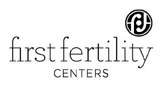 FF FIRST FERTILITY CENTERS logo
