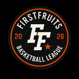 FF FIRSTFRUITS 20 26 BASKETBALL LEAGUE logo