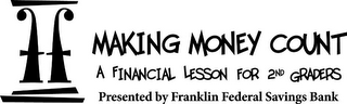 FF MAKING MONEY COUNT A FINANCIAL LESSON FOR 2ND GRADERS PRESENTED BY FRANKLIN FEDERAL SAVINGS BANK logo