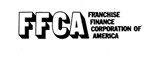 FFCA FRANCHISE FINANCE CORPORATION OF AMERICA logo