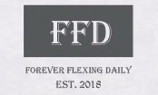 FFD FOREVER FLEXING DAILY EST. 2018 logo