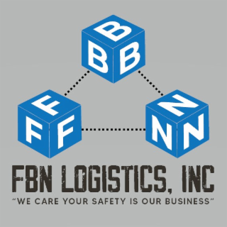 FFF BBB NNN FBN LOGISTICS, INC "WE CARE YOUR SAFETY IS OUR BUSINESS" logo