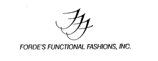 FFF FORDE'S FUNCTIONAL FASHIONS, INC. logo