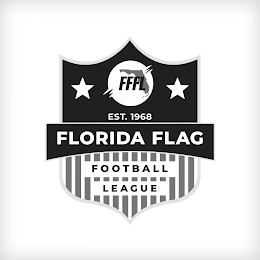 FFFL EST. 1968 FLORIDA FLAG FOOTBALL LEAGUE logo