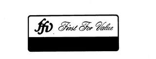 FFV FIRST FOR VALUE logo