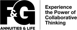 F&G ANNUITIES & LIFE EXPERIENCE THE POWER OF COLLABORATIVE THINKING logo