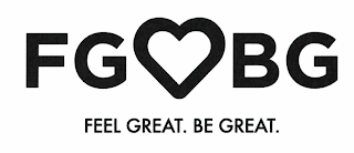 FGBG FEEL GREAT. BE GREAT. logo
