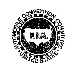 F.I.A. AUTOMOBILE COMPETITION COMMITTEE.UNITED STATES logo