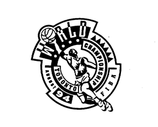 FIBA WORLD CHAMPIONSHIP TORONTO AUGUST 94 logo