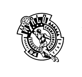FIBA WORLD CHAMPIONSHIP TORONTO AUGUST 94 logo