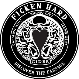 FICKEN HARD CIDER DISCOVER THE PASSAGE DAFJAWN MSUC XHLNPJ KJVY IRPGW QEWL logo