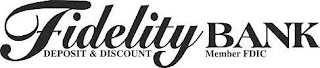 FIDELITY BANK DEPOSIT & DISCOUNT MEMBER FDIC logo