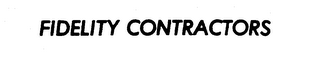 FIDELITY CONTRACTORS logo