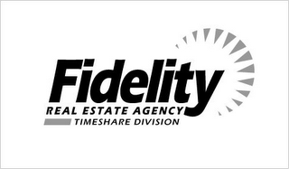 FIDELITY REAL ESTATE AGENCY TIMESHARE DIVISION logo