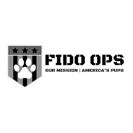 FIDO OPS OUR MISSION AMERICA'S PUPS logo