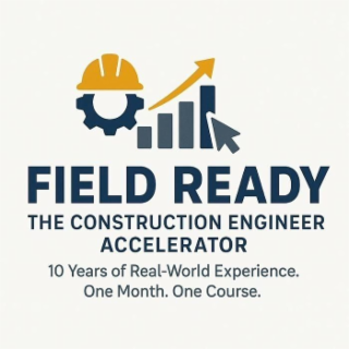 FIELD READY THE CONSTRUCTION ENGINEER ACCELERATOR 10 YEARS OF REAL-WORLD EXPERIENCE. ONE MONTH. ONE COURSE. logo