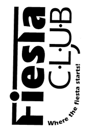 FIESTA CLUB WHERE THE FIESTA STARTS! logo