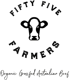 FIFTY FIVE FARMERS ORGANIC GRASS FED AUSTRALIAN BEEF logo
