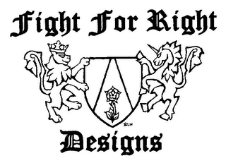 FIGHT FOR RIGHT DESIGNS logo