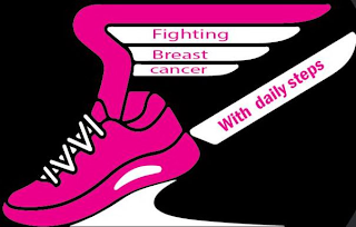 FIGHTING BREAST CANCER WITH DAILY STEPS logo