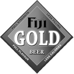 FIJI GOLD BEER FULL FLAVOUR FULL STRENGTH LESS FILLING LESS CALORIES logo