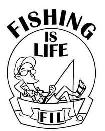 FIL FISHING IS LIFE logo
