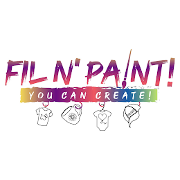 FIL N' PAINT! YOU CAN CREATE ! logo