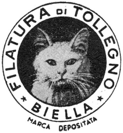 FILATURA DI TOLLEGNO BIELLA MARCA DEPOSITATA logo