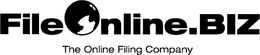 FILEONLINE.BIZ THE ONLINE FILING COMPANY logo