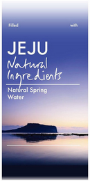 FILLED WITH JEJU NATURAL INGREDIENTS NATURAL SPRING WATER logo