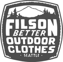 FILSON BETTER OUTDOOR CLOTHES SEATTLE logo
