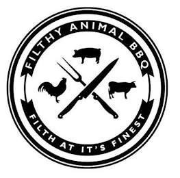 FILTHY ANIMAL BBQ X FILTH AT IT'S FINEST logo