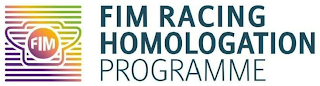 FIM FIM RACING HOMOLOGATION PROGRAMME logo