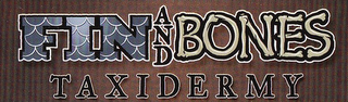 FIN AND BONES TAXIDERMY logo