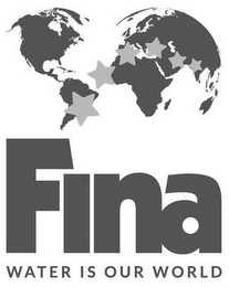 FINA WATER IS OUR WORLD logo