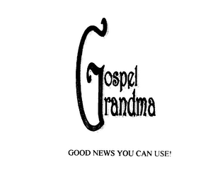 FINALLY A VOICE YOUR CHILD CAN LISTEN TO GOSPEL GRANDMA GOOD NEWS YOU CAN USE! logo