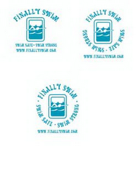FINALLY SWIM SWIM SAFE SWIM STRONG WWW.FINALLYSWIM.COM logo