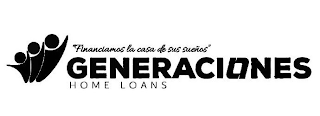"FINANCIAMOS LA CASA DE SUS SUEÑOS" GENERACIONES HOME LOANS logo