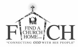 FIND A CHURCH HOME.COM "CONNECTING GOD WITH HIS PEOPLE" logo