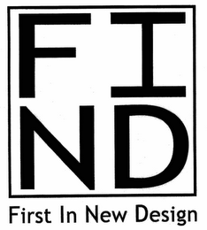 FIND FIRST IN NEW DESIGN logo