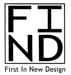FIND FIRST IN NEW DESIGN logo